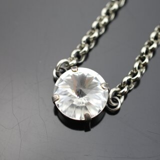 Halskette mit Anhänger 14 mm Rivoli Swarovski Kristall  Swarovski Schmuck 27 Crystal