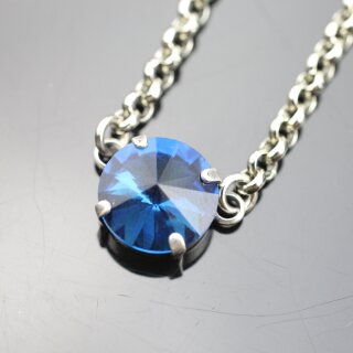 Swarovski Crystal Rivoli Necklace, Swarovski Crystal Pendant, Crystal Necklaces, handmade 38 Montana