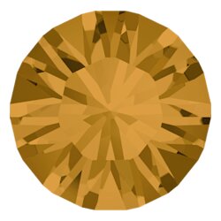 11 mm Swarovski Crystal Chaton 1028 -  SS48 8 Topaz