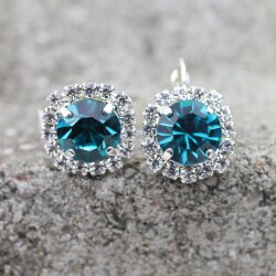 Ohrhänger mit 10 mm Swarovski Kristall –...