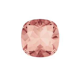 Swarovski Crystal Earrings, Elegant Earrings, 12 mm Cushion Square Swarovski Crystal 4470 262 Rose Peach