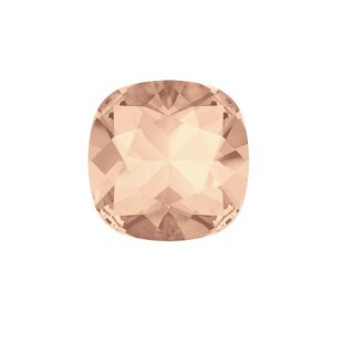 Silber Ohrringe  mit Swarovski Kristall Cushion Square groß 12 mm glitzer ohrringe 9 Light Peach