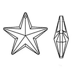 28 mm Star Stern Pendant Swarovski Kristall