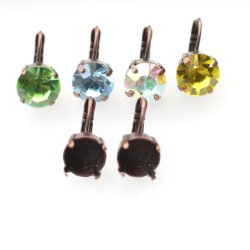 Earring setting for Swarovski Crystals Xirius Chaton...