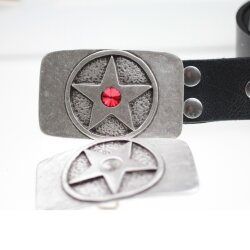 Fassung Gürtelschnalle Stern für 12 mm Rivoli Swarovski Kristall, DIY Gürtelschließe