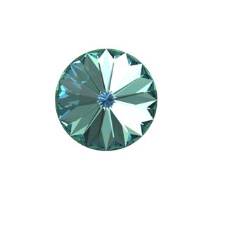 Swarovski Crystal Rivoli Necklace, Swarovski Crystal Pendant, Crystal Necklaces, handmade 77 Crystal Bermuda Blue