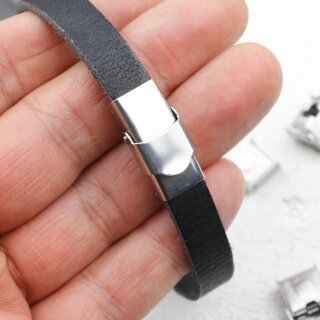 Hochwertige Armbandverschlüsse – 5mm, 10mm, 12mm | Für Lederarmbänder & DIY-Schmuck | 1 Stk. ZM732-10 mm
