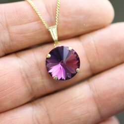 Halskette mit Anhänger 14 mm Rivoli Swarovski...