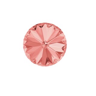 Halskette mit Anhänger 14 mm Rivoli Swarovski Kristall - Swarovski Schmuck 262 Rose Peach