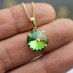 Swarovski Crystal Rivoli 14mm Necklace, Swarovski Crystal...
