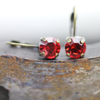 Elegant 8mm Earrings with Swarovski Crystals in Brilliant Cut – Handmade Jewelry 13 Siam