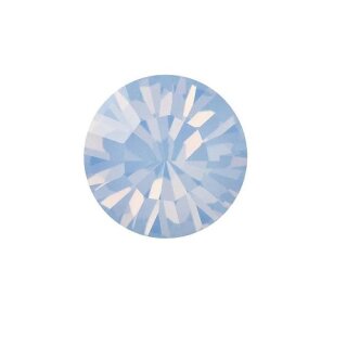 Elegante 8mm Ohrringe mit Swarovski Kristallen im Brillantschliff – Handgefertigter Schmuck 76 Lt. Sapphire Opal