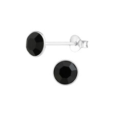 6mm Stud Earrings with Swarovski Crystals Birthstone Stud Earrings