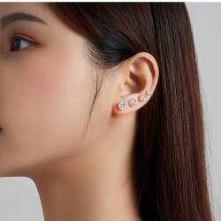 6mm Stud Earrings with Swarovski Crystals Birthstone Stud Earrings