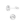 6mm Stud Earrings with Swarovski Crystals Birthstone Stud Earrings