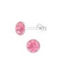6mm Stud Earrings with Swarovski Crystals Birthstone Stud Earrings
