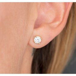 8mm Ohrstecker mit Swarovski Kristallen – Brillantschliff, viele Farben