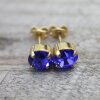 8mm Ohrstecker mit Swarovski Kristallen – Brillantschliff, viele Farben