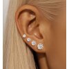 8mm Ohrstecker mit Swarovski Kristallen – Brillantschliff, viele Farben
