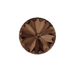 10 mm Rivoli Swarovski Crystal 1 Smoked Topaz