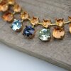 Roh Messing Ketten Fassung für 8 mm Chatons Swarovski Stein und 1122, ss47 (10 mm)