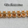 Roh Messing Ketten Fassung für 8 mm Chatons Swarovski Stein und 1122, ss47 (10 mm)