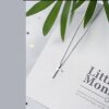 Unisex Minimalist Cross Necklace – Silver-Plated Stainless Steel, Water-Resistant, Hypoallergenic & Durable