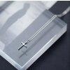 Unisex Minimalist Cross Necklace – Silver-Plated Stainless Steel, Water-Resistant, Hypoallergenic & Durable