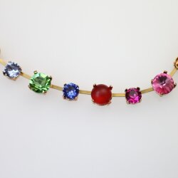 1 m Rohmessing Kesselketten mit Fassungen für 6 mm & 8 mm Chatons – Passend für Rivoli Swarovski Kristalle