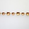 1 m Rohmessing Kesselketten mit Fassungen für 6 mm & 8 mm Chatons – Passend für Rivoli Swarovski Kristalle