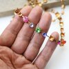 1 m Rohmessing Kesselketten mit Fassungen für 6 mm & 8 mm Chatons – Passend für Rivoli Swarovski Kristalle