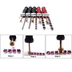 1 m Rohmessing Kesselketten mit Fassungen für 6 mm & 8 mm Chatons – Passend für Rivoli Swarovski Kristalle