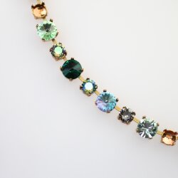 1 m Rohmessing Kesselketten mit Fassungen für 6 mm & 8 mm Chatons – Passend für Rivoli Swarovski Kristalle