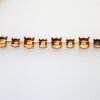 1 m Rohmessing Kesselketten mit Fassungen für 6 mm & 8 mm Chatons – Passend für Rivoli Swarovski Kristalle