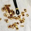 50 Gold Connectors Findings, Clasp for leather