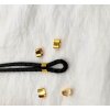 50 Gold Connectors Findings, Clasp for leather