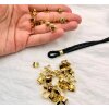 50 Gold Connectors Findings, Clasp for leather