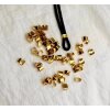 50 Gold Connectors Findings, Clasp for leather