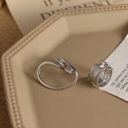 2Pcs Set Womens Rings | Bold Geometric Line Design | Statement Fashion Jewelry for Parties and Everyday Wear