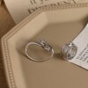 2Pcs Set Womens Rings | Bold Geometric Line Design | Statement Fashion Jewelry for Parties and Everyday Wear