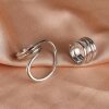 2Pcs Set Womens Rings | Bold Geometric Line Design | Statement Fashion Jewelry for Parties and Everyday Wear