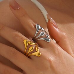 Wasserfester Edelstahl Tropfen Ring