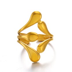 Wasserfester Edelstahl Tropfen Ring