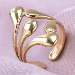 Wasserfester Edelstahl Tropfen Ring