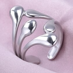 Wasserfester Edelstahl Tropfen Ring