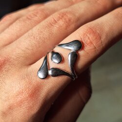 Wasserfester Edelstahl Tropfen Ring