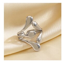 Wasserfester Edelstahl Tropfen Ring