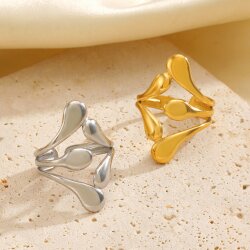 Wasserfester Edelstahl Tropfen Ring