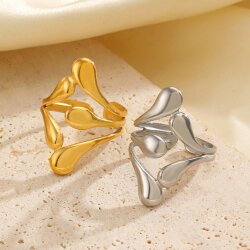 Wasserfester Edelstahl Tropfen Ring
