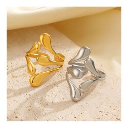 Wasserfester Edelstahl Tropfen Ring